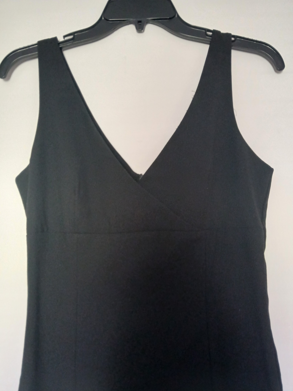 Vintage 90s Black V-Neck Dress - Picture 3 of 10